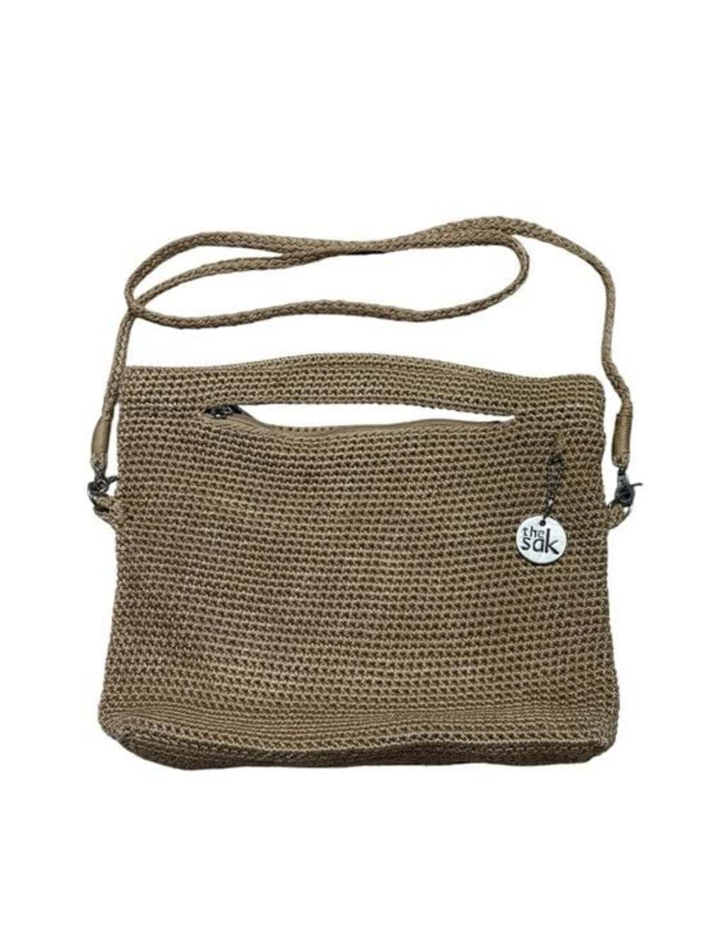 The Sak crochet shoulder bag with a crossbody strap